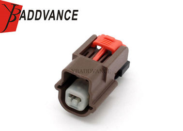 Brown Automotive Pin Connectors 2 Pin Female Housing Sealed Rectangle Shape