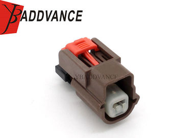 Brown Automotive Pin Connectors 2 Pin Female Housing Sealed Rectangle Shape