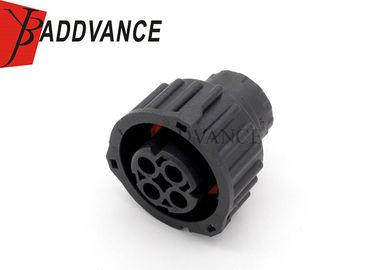 4 Pin AMP Waterproof Connectors TE Connectivity 2.5mm 1-967325-1 Black Color