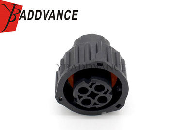 4 Pin AMP Waterproof Connectors TE Connectivity 2.5mm 1-967325-1 Black Color