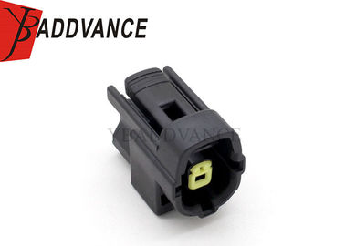 Black Car Waterproof Sensor Connector 1 Pin Female AMP / TE 174877-2 Length 27.6mm