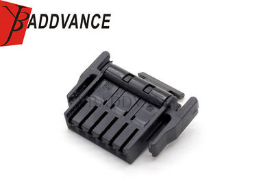 6 Way Electrical TE Connectivity AMP Connectors Female 16 - 24 AWG Wire Gauge Black Color