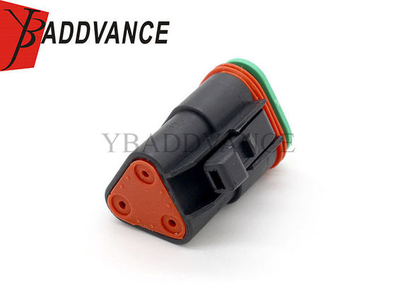 DT06-3S-E004 Deutsch Automotive Connectors DT 3 Way Black Female Plug Connector