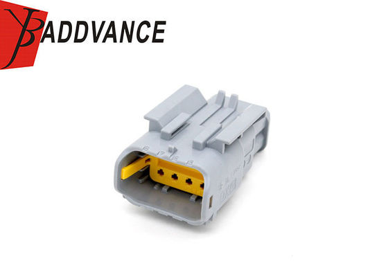 Automotive Pa66 Gf30 8 Pin Male Connector Gray Color