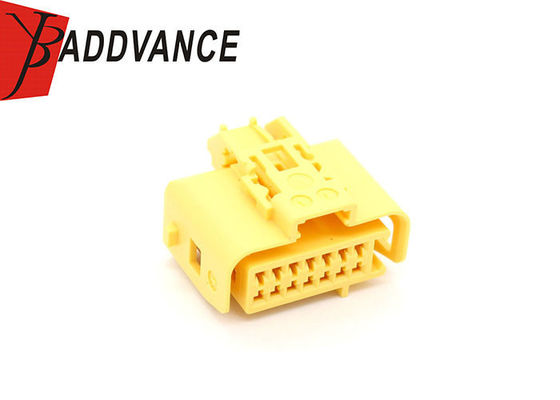 10340790 14 Pin Automotive Electrical Connectors Female Kostal Yellow