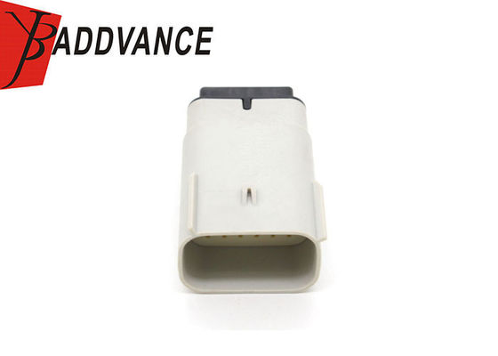 33482-6306/0334826306 12 Pin Male Electrical Plastic Connector White Color