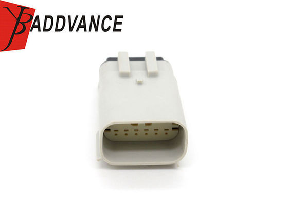 33482-6306/0334826306 12 Pin Male Electrical Plastic Connector White Color