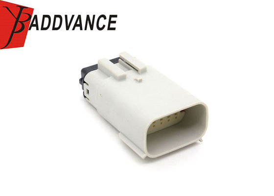 33482-6306/0334826306 12 Pin Male Electrical Plastic Connector White Color