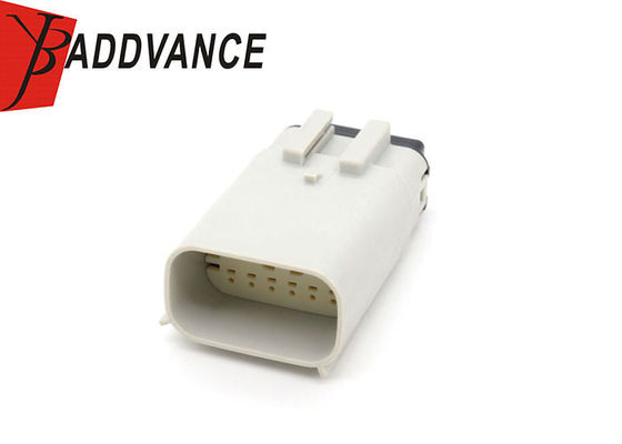 33482-6306/0334826306 12 Pin Male Electrical Plastic Connector White Color