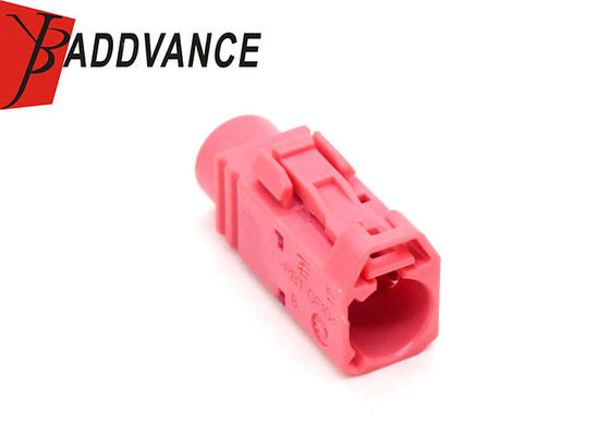 0-1452584-8 1 Pin Female Automotive Electrical Connectors Red Color With Terminals