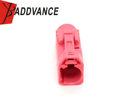 0-1452584-8 1 Pin Female Automotive Electrical Connectors Red Color With Terminals