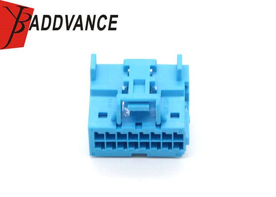 2301695-4 16 Pin Female Connector Automotive Blue Wire To Wire Housing