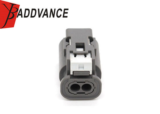 10027186 2 Pin Female TE Connectivity AMP Connectors Gray Color