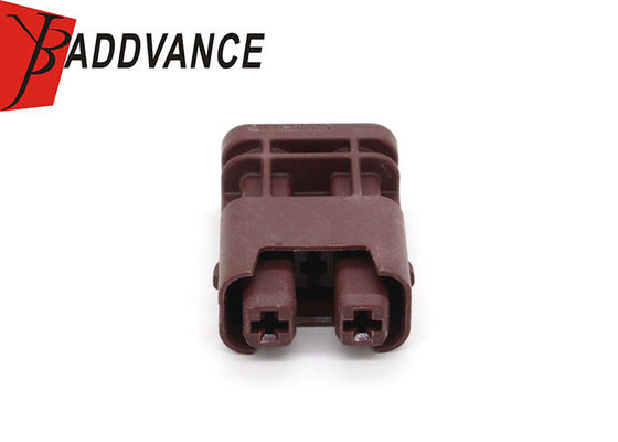 2-1-396 Electrical 2 Pin Female Wire Connector Brown Color For Harness