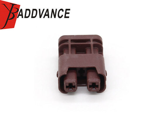 2-1-396 Electrical 2 Pin Female Wire Connector Brown Color For Harness