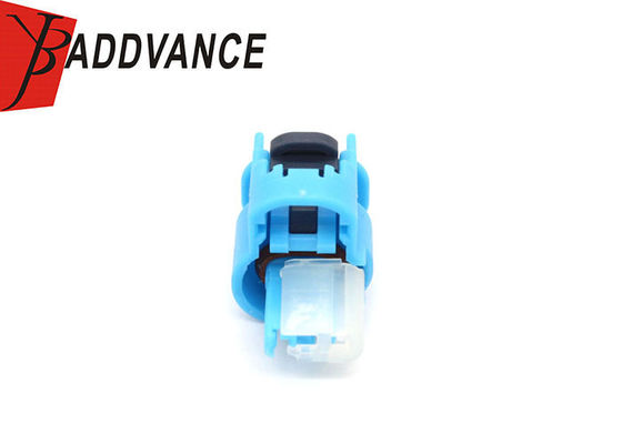2-1-397 AMP TE Connectivity Female 2 Pin Rectangular Connector Blue Color