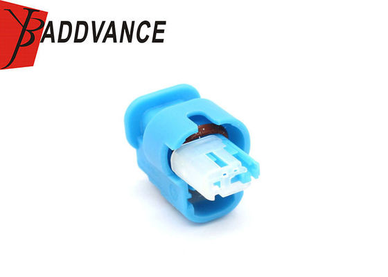 2-1-397 AMP TE Connectivity Female 2 Pin Rectangular Connector Blue Color