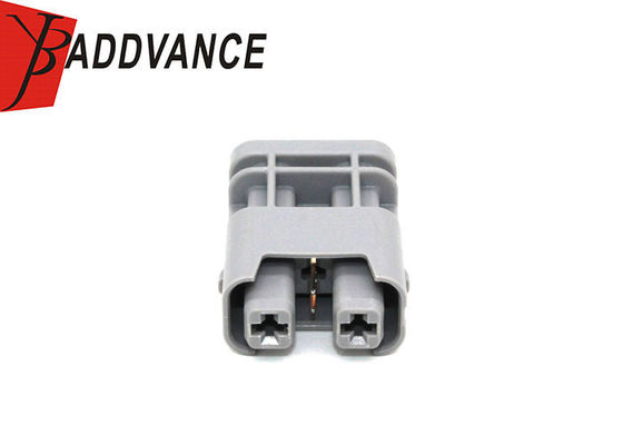 2-1-402 2 Pin Female Automotive Electrical Connectors Plastic Housing Gray Color