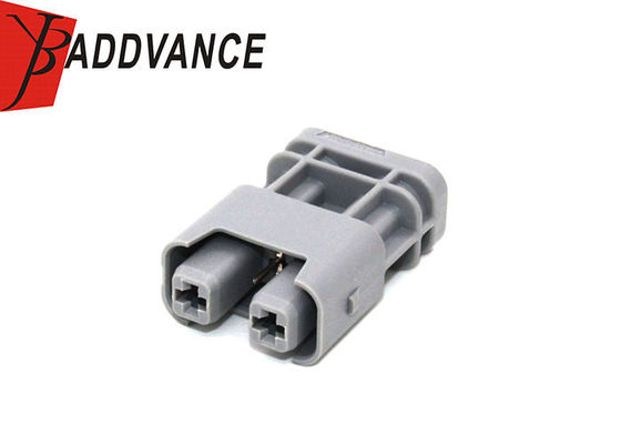 2-1-402 2 Pin Female Automotive Electrical Connectors Plastic Housing Gray Color