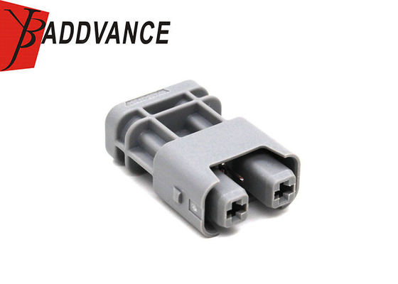 2-1-402 2 Pin Female Automotive Electrical Connectors Plastic Housing Gray Color