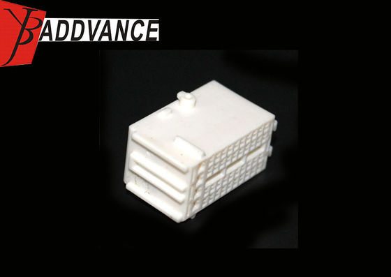 44 Pin Female White Auto Electrical Wire Connector Housing