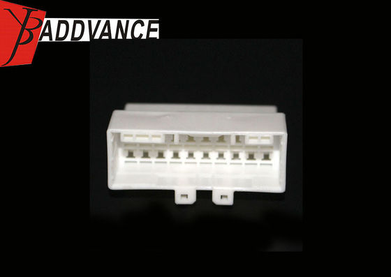 20 Pin Pbt Gf30 Male Electrical Connector Types White Color For Auto