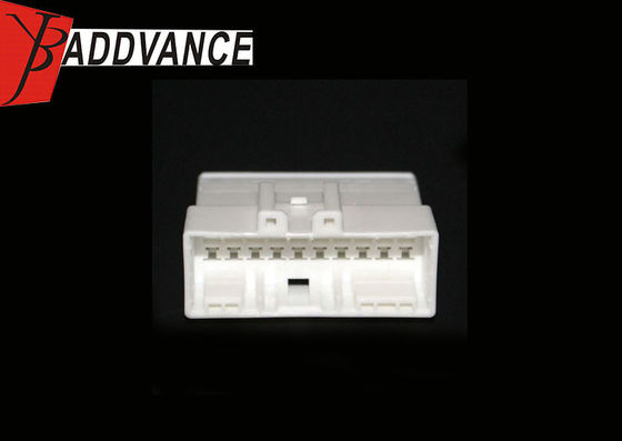 20 Pin Pbt Gf30 Male Electrical Connector Types White Color For Auto