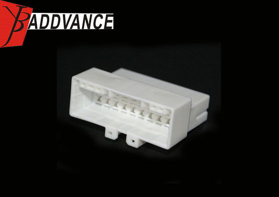 20 Pin Pbt Gf30 Male Electrical Connector Types White Color For Auto