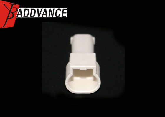 2 Pin Male Sealed PBT Automotive Electrical Connectors White Color For Car