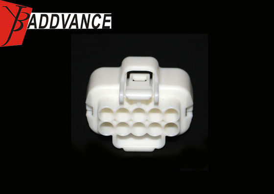 10 Pin Female Pbt Gf30 Waterproof Automotive Connectors Types White Color