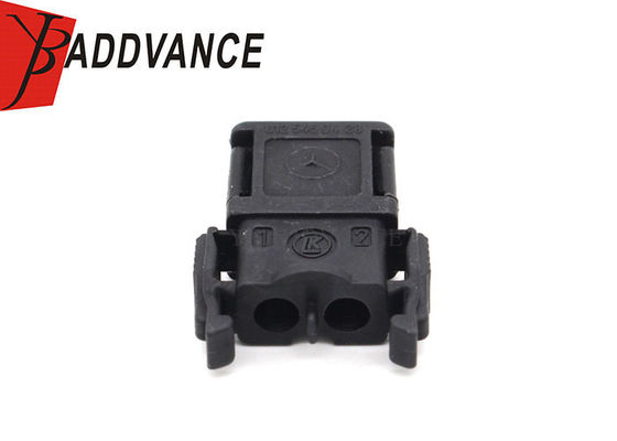 0125450428 2 Pin Black Waterproof Automotive Connectors Mercedes Benz