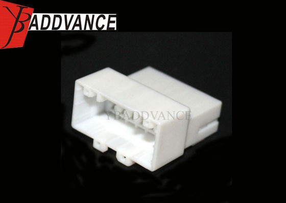 14 Pin Male Unsealed White Automotive Electrical Connectors Accepte OEM ODM