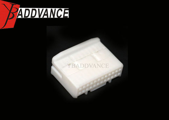 24 Pin White Female PBT Material Automotive Electrical Connectors Housing