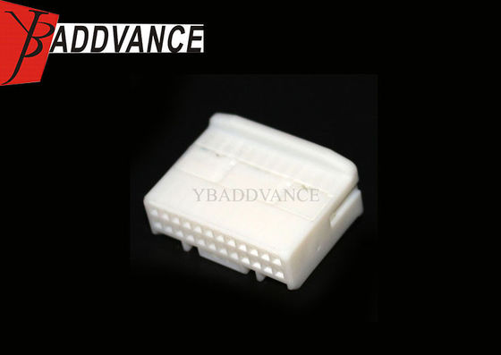 24 Pin White Female PBT Material Automotive Electrical Connectors Housing