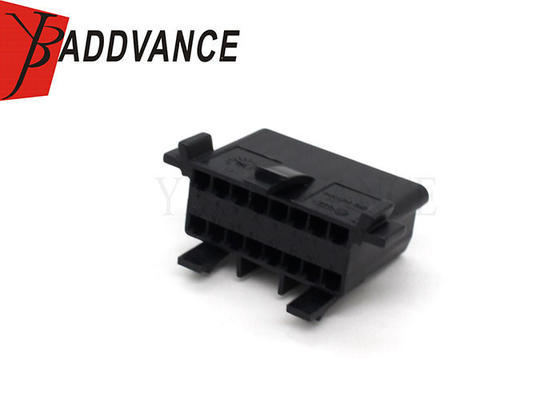 Original 16 Pin Female Auto Wire Harness Connector Black With Terminals