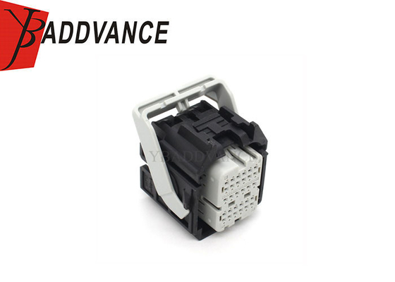 30 Pin Female Black PA66 GF35 Waterproof Automotive Connectors Housing