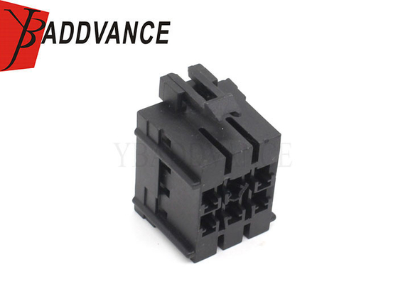 6 Pin Black Female Unsealed Electric Automotive Connector Housing