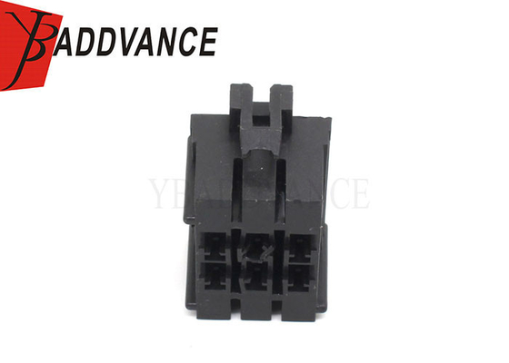 6 Pin Black Female Unsealed Electric Automotive Connector Housing