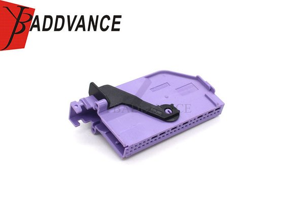 50 Way Male TE Connectivity AMP Connectors Purple Unsealed Connector Housing