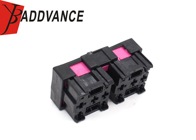 18 Pin Black Female Unsealed Automotive Electrical Connectors For ...